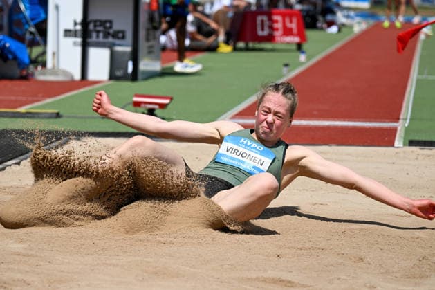ATHLETICS - Hypomeeting Goetzis 2026 GOETZIS,AUSTRIA,31.MAY.26 - ATHLETICS - World Athletics Combined Events Tour, Hypomeeting, heptathlon, long jump. Image shows Enni Virjonen (FIN).  GEPAxpictures xOliverxLerch