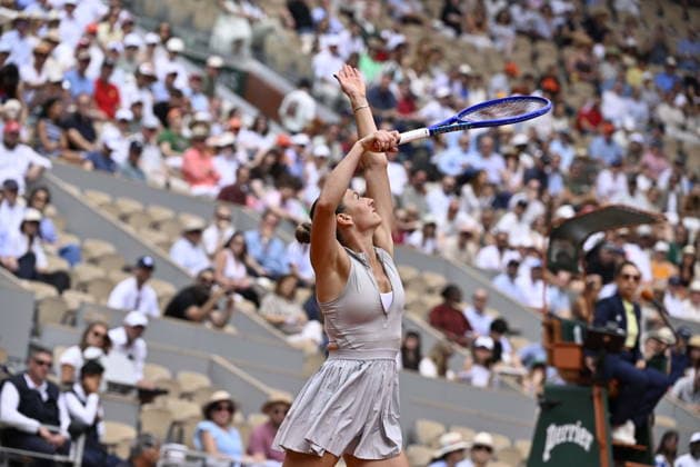 Tennis -Internationaux de France - Roland Garros 2026 - ITF - 31 05 2026 - Tennis -Internationaux de France - Roland Garros 2026 - ITF - 31 05 2026 - Marta Kostyuk - Ukraine a battu Swiatek ParisFrance  Copyright: xChryslenexCaillaud Psnewzx
