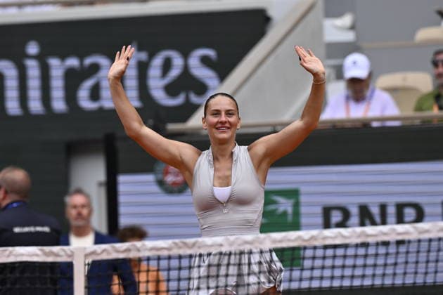 Tennis -Internationaux de France - Roland Garros 2026 - ITF - 31 05 2026 - Tennis -Internationaux de France - Roland Garros 2026 - ITF - 31 05 2026 - Marta Kostyuk - Ukraine a battu Swiatek ParisFrance  Copyright: xChryslenexCaillaud Psnewzx