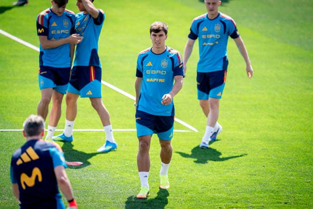 May 31, 2026, Las Rozas, Madrid, Spain: Gonzalo Garcia of Spain during the training session of the Spain National Football Team at the pre FIFA World Cup, WM, Weltmeisterschaft, Fussball training camp at the Football City (Ciudad del Futbol) on May 31, 2026, in Las Rozas, Spain. Spain National Football Team Training Session  - ZUMAa181 20260531_zaa_a181_081 Copyright: xAngelxPerezxMecax