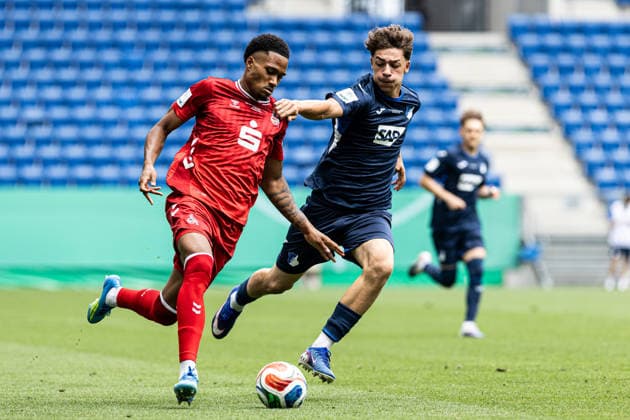 U19 DFB Nachwuchsliga A, 2025 2026, Final TSG Hoffenheim U19 1 FC Köln U19 31 05 2026 David Fürst 1 FC Köln U19, 2 , Maximilian Raphael Theuer TSG 1899 Hoffenheim U19, 12 U19 DFB Nachwuchsliga A, 2025 2026, Final TSG Hoffenheim U19 1 FC Köln U19 PreZero Arena, Sinsheim 31 05 2026 DFB regulations prohibit any use of photographs as image sequences and or quasi video Copyright: xBEAUTIFULxSPORTS Buriakovx