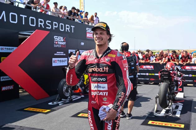 Foto IPP Atti Lauro MotorLand Aragon 31 05 2026 MotociclismoCampionato WorldSuperbike 2026 Aragon Round- SUPERPOLE RACE nella foto,11 Nicolo Bulega ITA Ducati Panigale V4R Aruba.It Racing - Ducati Italy Photo Press - World Copyright italy ITALY  Copyright: xR4924_italyphotopressx