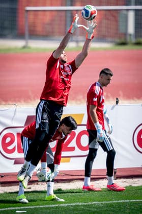 May 31, 2026, Las Rozas, Madrid, Spain: Unai Simon of Spain during the training session of the Spain National Football Team at the pre FIFA World Cup, WM, Weltmeisterschaft, Fussball training camp at the Football City (Ciudad del Futbol) on May 31, 2026, in Las Rozas, Spain. Las Rozas Spain - ZUMAa181 20260531_zaa_a181_084 Copyright: xAngelxPerezxMecax
