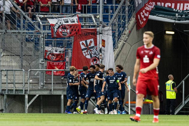 U19 DFB Nachwuchsliga A, 2025 2026, Final TSG Hoffenheim U19 1 FC Köln U19 31 05 2026 TSG 1899 Hoffenheim U19 celebrates the goal, 2 0 by Finn Thomas Sherlock TSG 1899 Hoffenheim U19, 3 U19 DFB Nachwuchsliga A, 2025 2026, Final TSG Hoffenheim U19 1 FC Köln U19 PreZero Arena, Sinsheim 31 05 2026 DFB regulations prohibit any use of photographs as image sequences and or quasi video Copyright: xBEAUTIFULxSPORTS Buriakovx