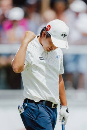 GOLF - Austrian Alpine Open KITZBUEHEL,AUSTRIA,31.MAY.26 - GOLF - DP World Tour, Austrian Alpine Open, GC Kitzbuehel-Schwarzsee-Reith. Image shows the rejoicing of Kota Kaneko (JPN).  GEPAxpictures xAlexanderxSolc