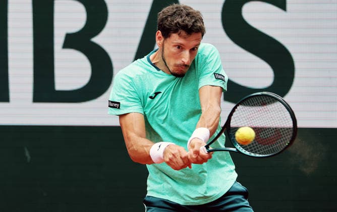 TENNIS - French Open 2026 PARIS,FRANCE,31.MAY.26 - TENNIS - ATP, Tennis Herren World Tour, French Open, Roland Garros, Grand Slam. Image shows Pablo Carreno Busta (ESP).  GEPAxpictures xMatthiasxHauer