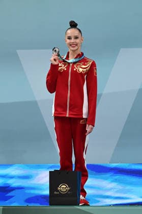 IPA85209999 - BORISOVA Mariia (RUS) silver during European Championships in Rhythmic gymnastics, Rhythmische Sportgymnastik, RSG Gymnastics in Varna, Bulgaria, May 31 2026  Copyright: xFilippoxTomasi IPAxSportx xx 85209999
