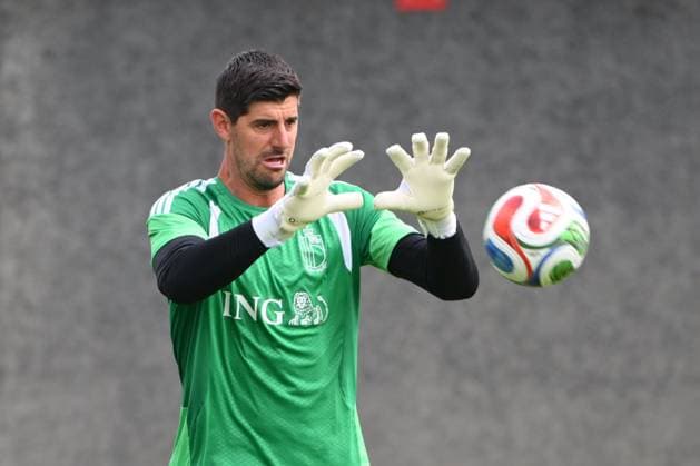 Sport Bilder des Tages Belgian national football team - FIFA World Cup, WM, Weltmeisterschaft, Fussball 2026 - media activities 31 05 2026 TUBIZE, BELGIUM - MAY 31 : Courtois Thibaut goalkeeper of Belgium pictured during a training session at the training grounds of the Royal Belgian Football Association ahead of the FIFA World Cup 2026 on May 31, 2026 in Tubize, Belgium, 31 05 2026 Tubize Belgium  Copyright: xVincentxKalutx