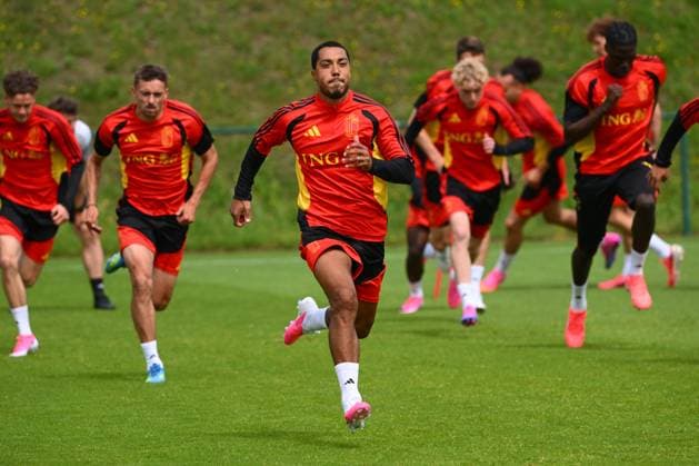 Belgian national football team - FIFA World Cup, WM, Weltmeisterschaft, Fussball 2026 - media activities 31 05 2026 TUBIZE, BELGIUM - MAY 31 : Tielemans Youri midfielder of Belgium pictured during a training session at the training grounds of the Royal Belgian Football Association ahead of the FIFA World Cup 2026 on May 31, 2026 in Tubize, Belgium, 31 05 2026 Tubize Belgium  Copyright: xVincentxKalutx
