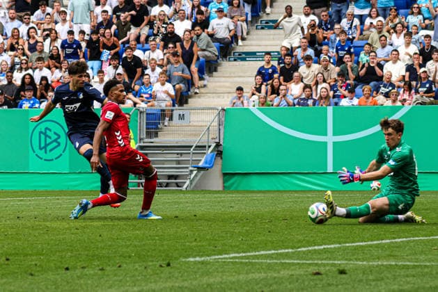 31 05 2026, xhettx, Soccer DM A Juniors , TSG 1899 Hoffenheim 1 FC Köln v l Timo Schmitz 1 FC Köln U19, 23 with a strong save DFL DFB REGULATIONS PROHIBIT ANY USE OF PHOTOGRAPHS as IMAGE SEQUENCES and or QUASI VIDEO
