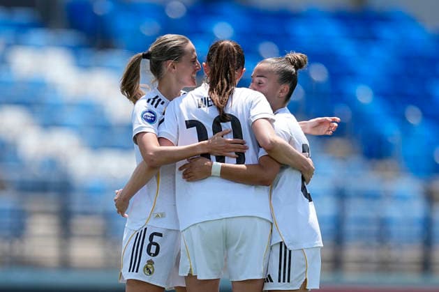 May 31, 2026, Valdebebas, Madrid, Spain: Caroline Weir of Real Madrid CF celebrates a goal during the Spanish Women League, Liga F, football match played between Real Madrid and Granada CF at Alfredo Di Stefano stadium on May 31, 2026 in Valdebebas, Madrid, Spain. Valdebebas Spain - ZUMAa181 20260531_zaa_a181_142 Copyright: xOscarxJ.xBarrosox