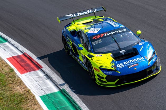 IPA85210279 - Luca ENGSTLER, Marco MAPELLI and Patric NIEDERHAUSER driving the ( 96) Lamborghini Temerario GT3 of team Rutronik Racing during Monza - Round 3, GT World Challenge race in Monza, Italy, May 31 2026  Copyright: xLucaxRossini IPAxSportx xx 85210279