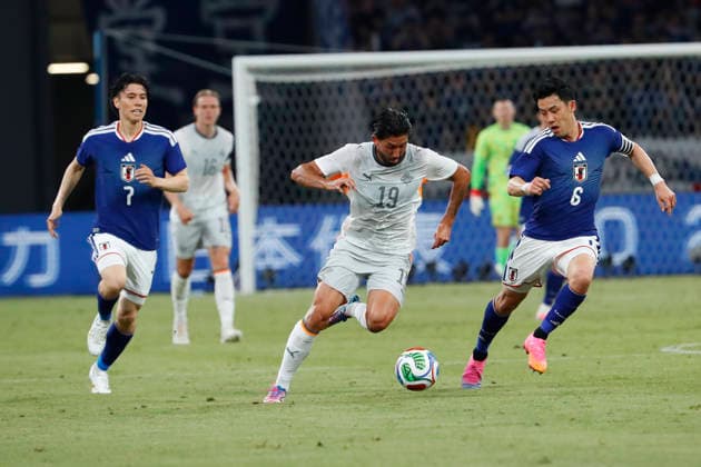 Football, International match, Japan - Iceland