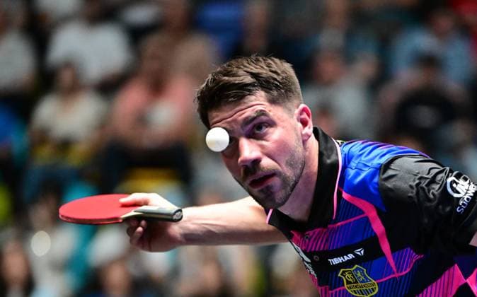 Patrick Franziska wins in the final of the TTBL Final Four in Frankfurt The German national player Patrick Franziska from 1 FC Saarbrücken TT wins against Antin Källberg in the final of the TTBL Final Four in Frankfurt am Main at the Süwag Energie Arena on May 31, 2026 Frankfurt am Main Hessen Germany