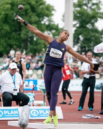 Yemisi Mabry MTG Mannheim, shot put women , GER, Leichtathletik, Athletics, Goldenes Oval, Dresden, 31 05 2026, GER, Leichtathletik, Athletics, Goldenes Oval, Dresden, 31 05 2026 Dresden Copyright: xStefanxMayerx EP_SMR