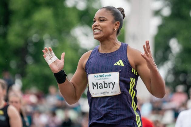 Yemisi Mabry MTG Mannheim, shot put women , GER, Leichtathletik, Athletics, Goldenes Oval, Dresden, 31 05 2026, GER, Leichtathletik, Athletics, Goldenes Oval, Dresden, 31 05 2026 Dresden Copyright: xStefanxMayerx EP_SMR