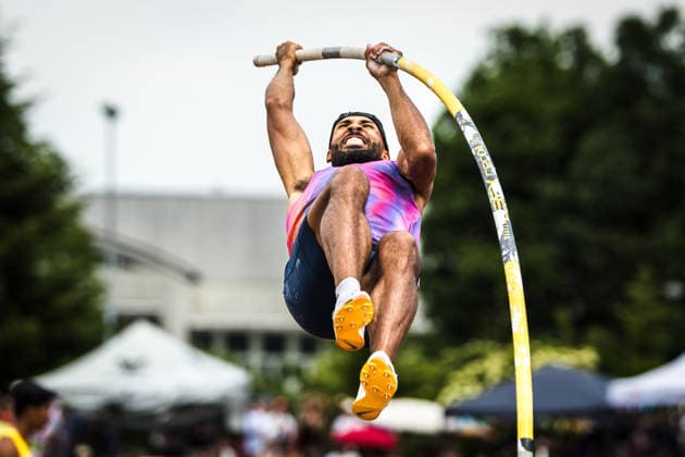 51 Hypomeeting, Goetzis AT , 31 05 2026 GOETZIS, SWITZERLAND MAY 31 Damian WARNER of Canada competes in the pole vault of the mens decathlon at the 51 Hypomeeting, Goetzis AT on May 31, 2026 in Goetzis, Switzerland Copyright: xBEAUTIFULxSPORTS UlfxSchillerx