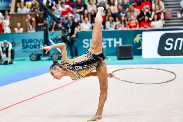 BULGARIA, VARNA - MAY 31, 2026: Sofia Ilteryakova of Russia performs her final individual hoop routine during the 2026 Rhythmic gymnastics, Rhythmische Sportgymnastik, RSG European Championships at the Palace of Culture and Sports 2026 Rhythmic Gymnastics European Championships  - ZUMAt113 20260531_zaa_t113_163 Copyright: xIgorxLenkinx
