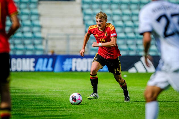 UEFA Under-17 European Championship, EM, Europameisterschaft Estonia 2026 Leni Strouwen in action during the UEFA Under-17 European Championship Group-A match between Belgium U-17 vs Estonia U-17 national teams, Tallinn Estonia 31.05.2026 Tallinn A Le Coq Arena Estonia Copyright: xMaurixLevandix