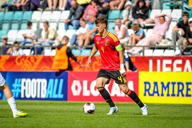 UEFA Under-17 European Championship, EM, Europameisterschaft Estonia 2026 Preben Blondeel in action during the UEFA Under-17 European Championship Group-A match between Belgium U-17 vs Estonia U-17 national teams, Tallinn Estonia 31.05.2026 Tallinn A Le Coq Arena Estonia Copyright: xMaurixLevandix