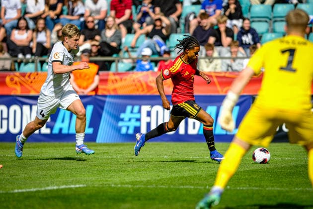 UEFA Under-17 European Championship, EM, Europameisterschaft Estonia 2026 Jayden Onia Seke in action during the UEFA Under-17 European Championship Group-A match between Belgium U-17 vs Estonia U-17 national teams, Tallinn Estonia 31.05.2026 Tallinn A Le Coq Arena Estonia Copyright: xMaurixLevandix