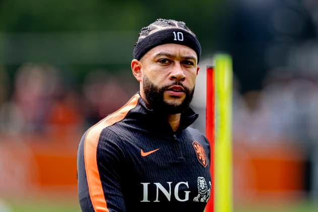 ZEIST Netherlands player Memphis Depay during Dutch National Team training at the KNVB Campus on May 31, 2026 in Zeist, the Netherlands Photo by DeFodi Images