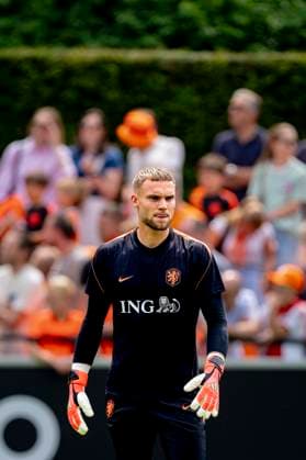 ZEIST Netherlands goalkeeper Bart Verbruggen during Dutch National Team training at the KNVB Campus on May 31, 2026 in Zeist, the Netherlands Photo by DeFodi Images