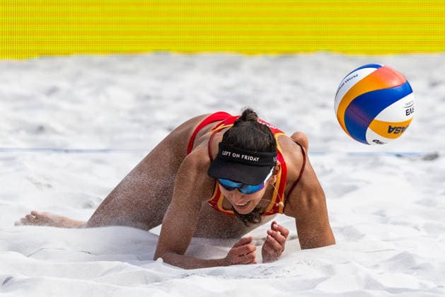 Melissa Human-Paredes of Canada in action during the Raisa Schoon and Katja Stam of Netherlands vs Melissa Human-Paredes and Brandie Wilkerson of Canada match at the Pro Tour, Beach volleyball, Beachvolleyball tournament of Elite category, Ostrava, Czech Republic, May 31, 2026. (CTKxPhoto VladimirxPrycek) CTKPhotoP2026053103601  CTKPhotoP2026053103601