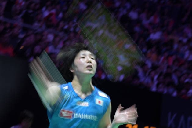 (260531) -- SINGAPORE, May 31, 2026 -- Yamaguchi Akane hits a return during the women s singles final match between An Se Young of South Korea and Yamaguchi Akane of Japan at the Singapore Badminton Open 2026 in Singapore on May 31, 2026. (Photo by Xinhua) (SP)SINGAPORE-BADMINTON-SINGAPORE OPEN-WOMEN S SINGLES-FINAL ThenxChihxWey 