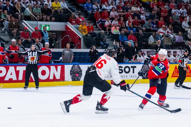 ZURICH, SWITZERLAND - MAY 31: -72nor.- -scoring the 2:0 goal during the Bronze Medal Game - Match 63 between Canada and Norway at the IIHF Ice hockey, Eishockey World Championship, WM, Weltmeisterschaft 2026, Swiss Life Arena on May 31, 2026 in Zurich, Switzerland. Zurich Switzerland Copyright: xTimoxSteinx