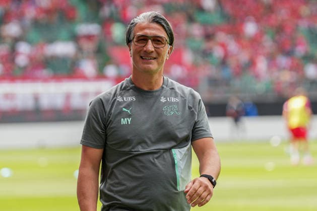 Soccer, International match Switzerland vs Jordan, Sunday, 31 05 2026 kybunpark, St Gallen Murat Yakin Coach, Switzerland Copyright: xValentinxDomgjonix
