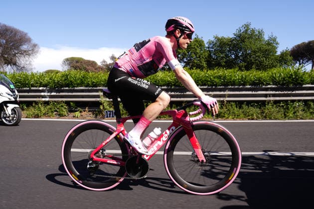 Denmark™s Jonas Vingegaard Hansen of Team Visma Lease A Bike pink jersey during Stage 21 of the Giro d™Italia from Rome to Rome, Italy. Monday May 31, 2026  Copyright: xFabioxFerrari LaPressex