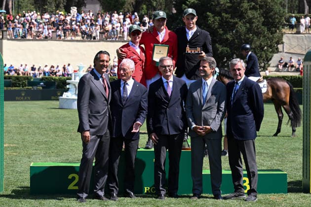 IPA85213628 - Piergiorgio BUCCI (ITA) and PALLIETER VD N.RANCH wins the 93rd CSIO Roma 2026 Competition No. 9 - ROLEX ROME GRAND PRIX Two rounds competition Tab. A - h. 160 Prize Money: 500,000 Ä on May 31, 2026 at Piazza di Siena in Rome, Italy.  Copyright: xDomenicoxCippitelli IPAxSportx xx 85213628