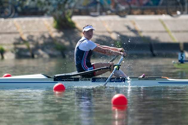 Seville, Spain. 30 May 2026. Rower Lauren Henry (Great Britain) during the W1x Women s Single Sculls Semifinal 1 Race at the World Rowing Cup 1 2026 at CEAR La Cartuja. Seville Spain Copyright: xDavidxSarmientox xVWPicsx DSG-0867