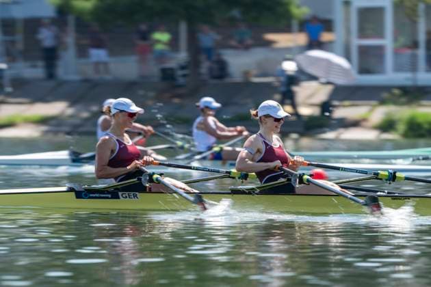 Seville, Spain. 30 May 2026. Rowers Lisa Gutfleisch and Sarah Wibberenz (Germany) during the W2x Women s Double Sculls Semifinal 2 Race at the World Rowing Cup 1 2026 at CEAR La Cartuja. Seville Spain Copyright: xDavidxSarmientox xVWPicsx DSG-0884