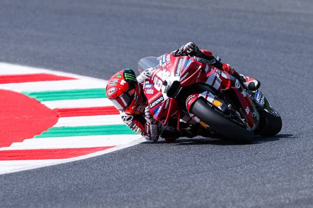 May 29, 2026, Scarperia E San Piero, Firenze, Italy: Francesco Pecco Bagnaia of Italy and Ducati Lenovo Team seen during MotoGP GP7 Brembo Grand Prix of Italy - Practice at Mugello Circuit. Scarperia E San Piero Italy - ZUMAs197 20260529_aaa_s197_409 Copyright: xFabrizioxCarabellix
