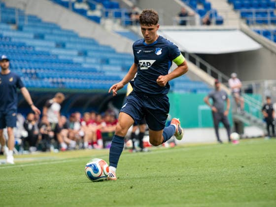 Matthew Moore TSG Hoffenheim U19, 08 on the ball GER, TSG Hoffenheim vs 1 FC Koeln, Football, Final German Championship A Juniors U19 , Season 2025 2026, 31 05 2026 GER, TSG Hoffenheim vs 1 FC Koeln, Football, Final German Championship A Juniors U19 , Season 2025 2026, 31 05 2026 Sinsheim Copyright: xEibner-Pressefoto CarstenxSchwerx EP_CSG