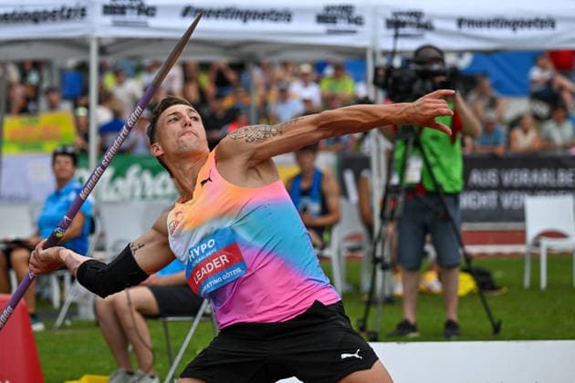 ATHLETICS - Hypomeeting Goetzis 2026 GOETZIS,AUSTRIA,31.MAY.26 - ATHLETICS - World Athletics Combined Events Tour, Hypomeeting, heptathlon, javelin throw. Image shows Simon Ehammer (SUI).  GEPAxpictures xOliverxLerch
