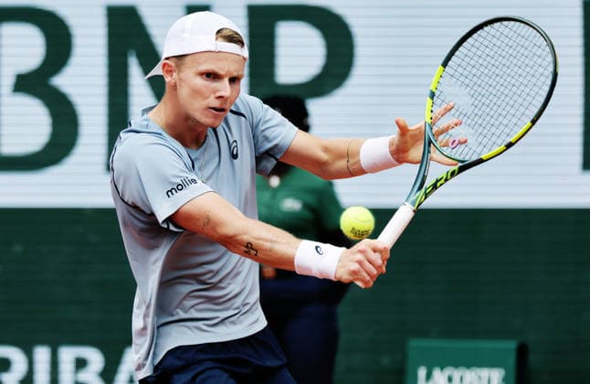 TENNIS - French Open 2026 PARIS,FRANCE,31.MAY.26 - TENNIS - ATP, Tennis Herren World Tour, French Open, Roland Garros, Grand Slam. Image shows Jesper de Jong (NED).  GEPAxpictures xMatthiasxHauer