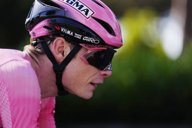 Denmark™s Jonas Vingegaard Hansen of Team Visma Lease A Bike pink jersey during Stage 21 of the Giro d™Italia from Rome to Rome, Italy. Monday May 31, 2026  Copyright: xFabioxFerrari LaPressex