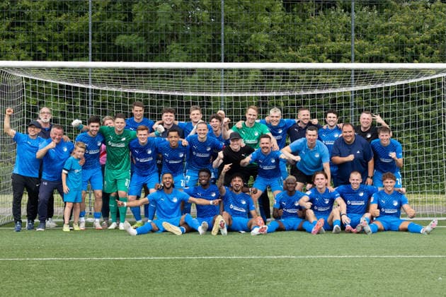 Dortmund, Germany 31 May 2026 Oberliga Westfalen 2025 2026 Sp 38 Tuerkspor Dortmund SV Westfalia Rhynern In the picture cheering after SV Westfalia Rhynern won the match against Türkspor Dortmund and thus the participation in the DFB Cup Mendeplatz 2 North Rhine-Westphalia Copyright: xFotostandx xZeisingx