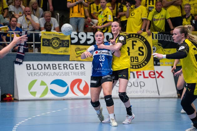 HSG Blomberg Lippe GER vs Borussia Dortmund GER Handball, 1 Handball Bundesliga Women, Final, Match 3, 31 5 2026, Season 2025 2026, Blomberg Elin Magnusdottir HSG Blomberg Lippe, 33 in attack Blomberg Sporthalle an der Ulmenallee Germany