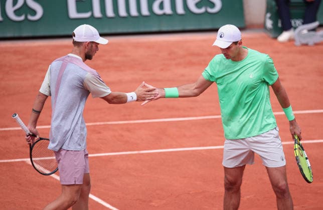 Petr Nouza, Neil Oberleitner Grau , Men Doubles, Men s Doubles Tennis French Open 2026 Roland Garros Paris France 31 May 2026 Copyright: xJuergenxHasenkopfx