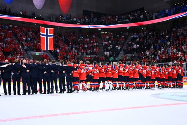 Players of Norway after the bronze medal match Canada vs Norway at the 2026 IIHF Ice hockey, Eishockey World Championship, WM, Weltmeisterschaft in Zurich, Switzerland, May 31, 2026. (CTKxPhoto RadekxPetrasek) CTKPhotoP2026053104548  CTKPhotoP2026053104548