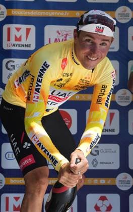 3eme Etape BOUCLE DE LA MAYENNE - 31 05 2026 Benoit Cosnefroy during the of the Boucles de la Mayenne - CrÃ dit Mutuel, UCI ProSeries Cycling event, 3eme Etape Cosse le Vivien - Laval on 31 May 2026 in Laval, France: photos Laurent Lairys , LAVALFrance  Copyright: xLaurentxLairysx