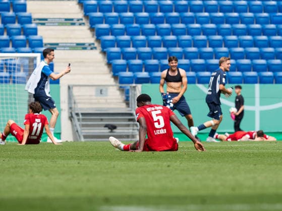 Disappointed Cologne on the ground after defeat in final GER, TSG Hoffenheim vs 1 FC Koeln, Football, Final German Championship A Juniors U19 , Season 2025 2026, 31 05 2026 GER, TSG Hoffenheim vs 1 FC Koeln, Football, Final German Championship A Juniors U19 , Season 2025 2026, 31 05 2026 Sinsheim Copyright: xEibner-Pressefoto CarstenxSchwerx EP_CSG