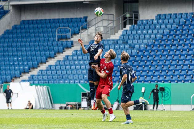 U19 DFB Nachwuchsliga A, 2025 2026, Final TSG Hoffenheim U19 1 FC Köln U19 31 05 2026 David Creta TSG 1899 Hoffenheim U19, 14 , Kristian Markoski 1 FC Köln U19, 19 U19 DFB Nachwuchsliga A, 2025 2026, Final TSG Hoffenheim U19 1 FC Köln U19 PreZero Arena, Sinsheim 31 05 2026 DFB regulations prohibit any use of photographs as image sequences and or quasi video Copyright: xBEAUTIFULxSPORTS Buriakovx