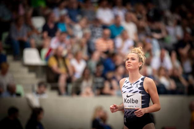 DRESDEN , GERMANY - MAY 31: Smilla Kolbe (GER Germany) during the Golden Oval Continental Tour Silver meeting on May 31, 2026 at Heinz-Steyer-Stadion in Dresden, Saxony, Germany. Saxony Germany Copyright: xAxelxKohringx