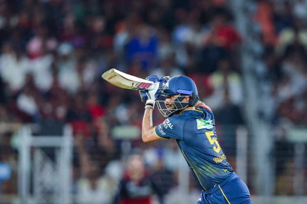 IPL 2026 Final, RCB vs GT Ahmedabad, May 31 (ANI): Gujarat Titans Washington Sundar plays a shot during the Indian Premier League 2026 Final match against Royal Challengers Bengaluru at Narendra Modi Stadium, in Ahmedabad on Sunday. Ahmedabad Gujarat India Copyright: xANIx ANI_20260531385