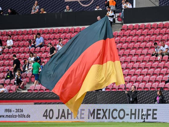 Flag of Germany during the international friendly match between Germany and Finland at MEWA Arena on May 31, 2026 in Mainz, Germany Photo by Harry Langer DeFodi Images
